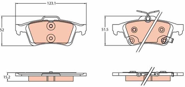 Brake Pad Set, disc brake GDB2178