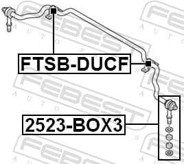 Repair Kit, stabiliser bush FTSB-DUCF - image 2