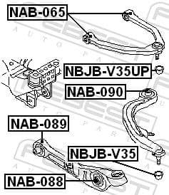 Mounting, control/trailing arm NAB-090 - image 2