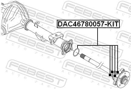 Wheel Bearing Kit DAC46780057-KIT - image 2
