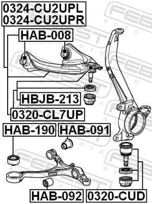 Control/Trailing Arm, wheel suspension 0324-CU2UPL - image 2