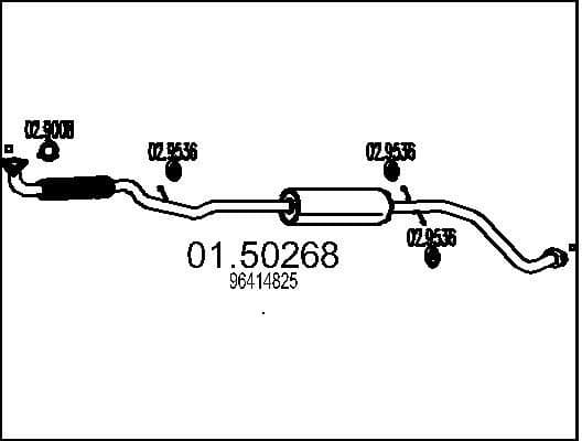 Centre Muffler 01.50268