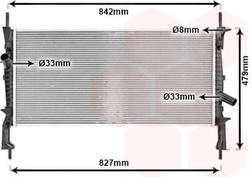 Radiator, engine cooling 18002405