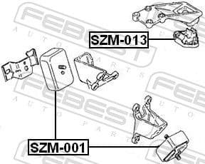 Mounting, engine SZM-013 - image 2