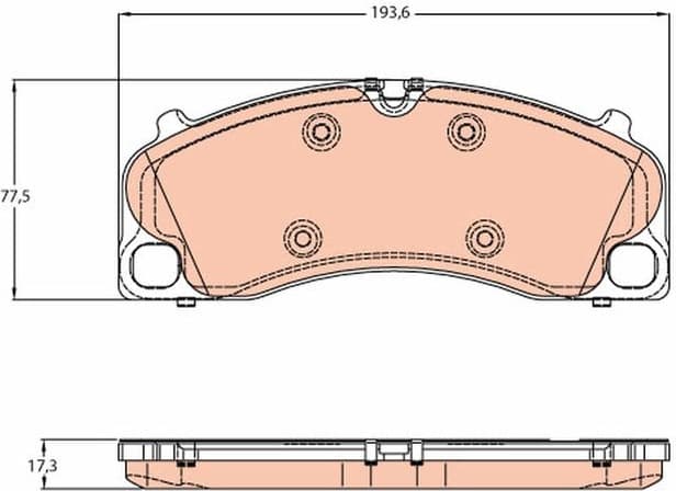 Brake Pad Set, disc brake GDB1952 - image 2