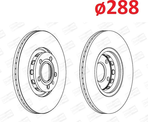 Brake discs kit front (2pcs) 561548CH