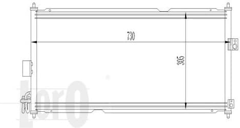 Condenser, air conditioning LORO 035-016-0009 - image 2