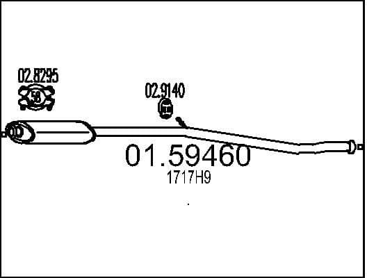 Centre Muffler 01.59460