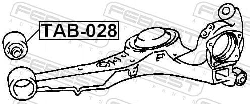 Mounting, control/trailing arm TAB-028 - image 2