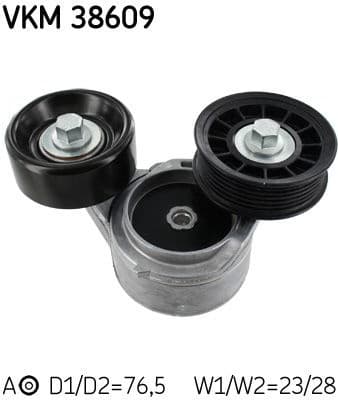 Belt Tensioner, V-ribbed belt VKM 38609 - image 2