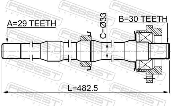 Drive Shaft 0212-Z50RH - image 2
