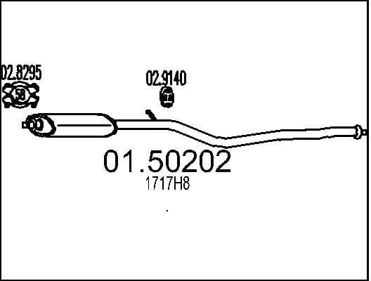 Centre Muffler 01.50202