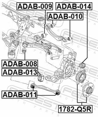 Mounting, control/trailing arm ADAB-011 - image 2