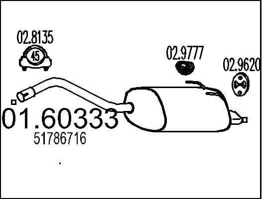Rear Muffler 01.60333