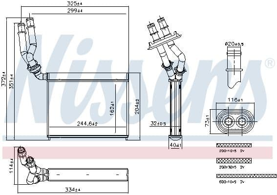 Heat Exchanger, interior heating 707299