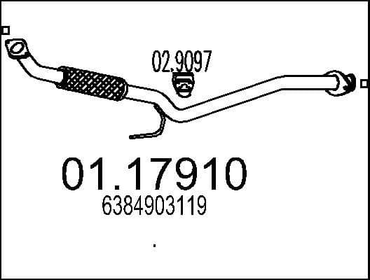 Exhaust Pipe 01.17910