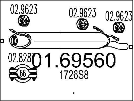 Rear Muffler 01.69560