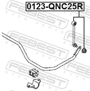 Link/Coupling Rod, stabiliser bar 0123-QNC25R - image 2