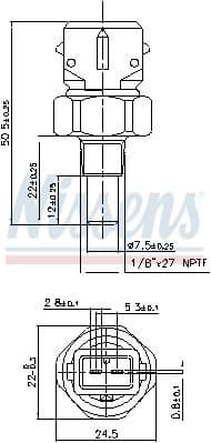 Sensor, coolant temperature 207060