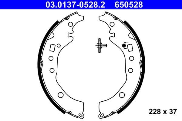 Brake Shoe Set 03.0137-0528.2