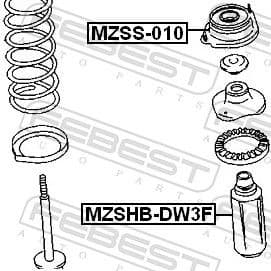 Suspension Strut Support Mount MZSS-010 - image 2