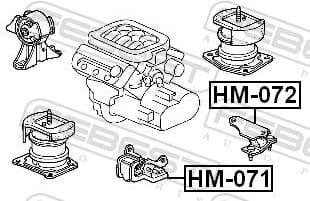 Mounting, automatic transmission HM-072 - image 2