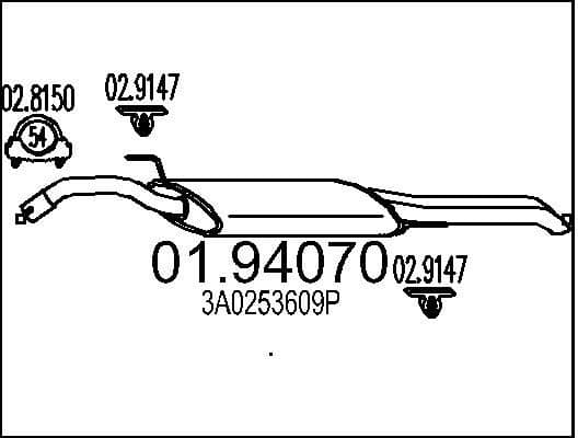 Rear Muffler 01.94070