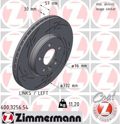 Brake Disc BLACK Z 600.3256.54