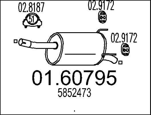 Rear Muffler 01.60795