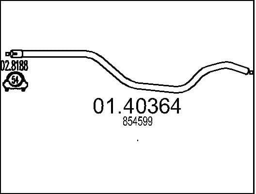 Exhaust Pipe 01.40364