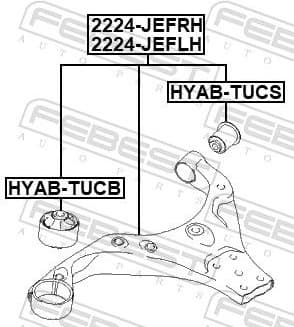 Control/Trailing Arm, wheel suspension 2224-JEFLH - image 2