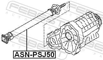 Propshaft, axle drive ASN-PSJ50 - image 2