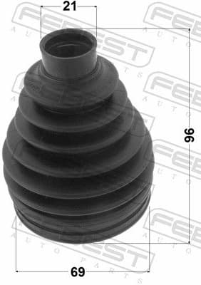 Bellow, drive shaft 0517P-DY3 - image 2