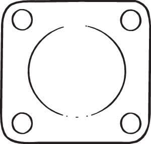 Gasket, exhaust pipe 256-102