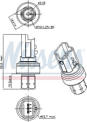 Pressure Switch, air conditioning ** FIRST FIT ** 301104