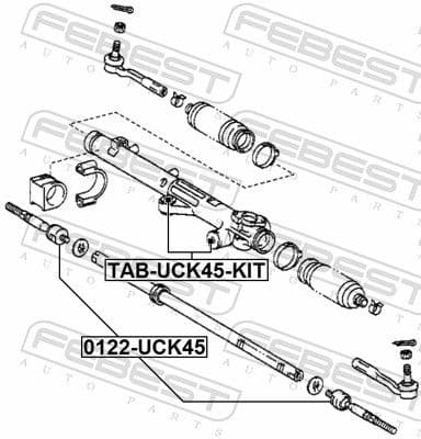 Mounting, steering gear TAB-UCK45-KIT - image 2