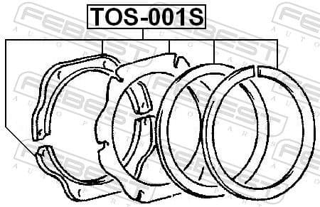Repair Kit, steering knuckle TOS-001S - image 2