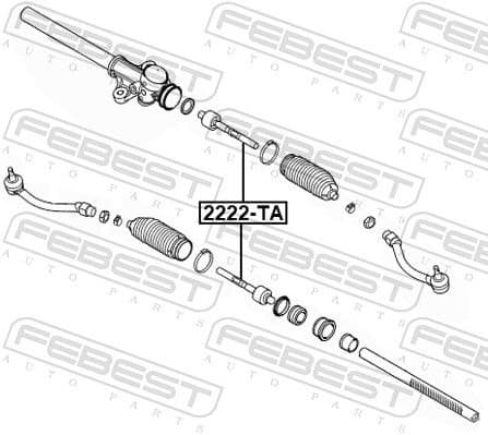 Inner Tie Rod 2222-TA - image 2