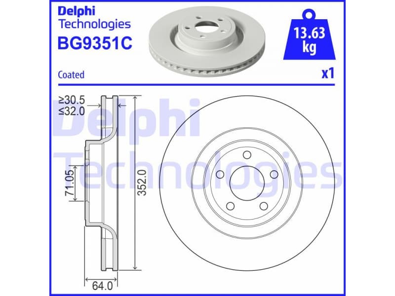 Brake Disc BG9351C