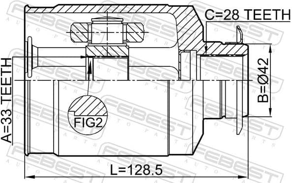 Joint Kit, drive shaft 2211-XM12RH - image 2