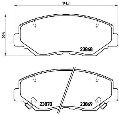 Brake Pad Set, disc brake XTRA LINE P 28 035X