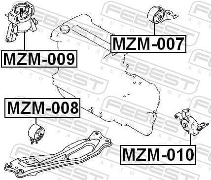 Mounting, engine MZM-008 - image 2