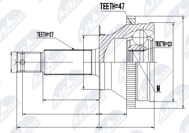 Joint Kit, drive shaft NPZ-HY-530