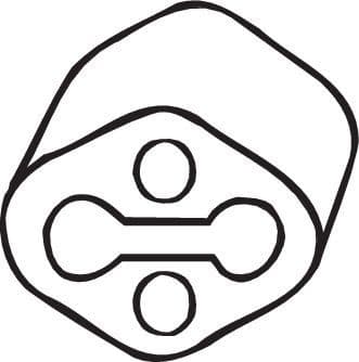 Mount, exhaust system 255-891