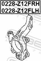 Steering Knuckle, wheel suspension 0228-Z12FRH - image 2
