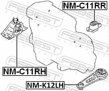 Mounting, engine NM-C11RR - image 2
