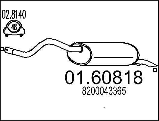 Rear Muffler 01.60818