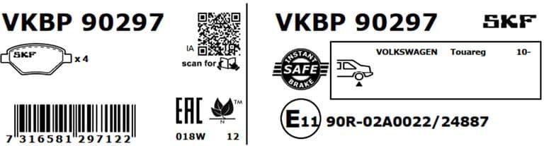 Brake pads rear VKBP 90297 - image 2