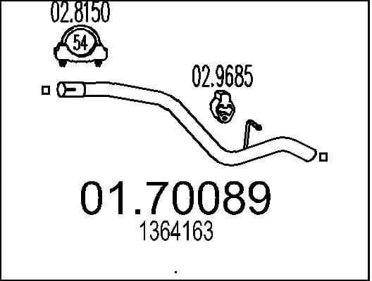 Exhaust Pipe 01.70089
