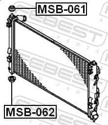 Mounting, radiator MSB-061 - image 2